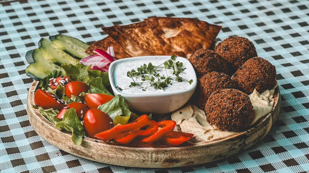 Falafel for lunch in Kotor